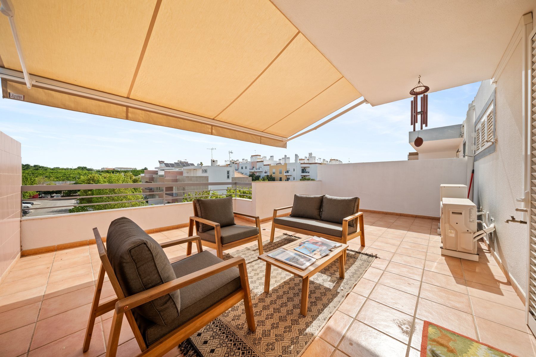 Tavira townhouse — rooftop terrace of a four-bedroom home for sale