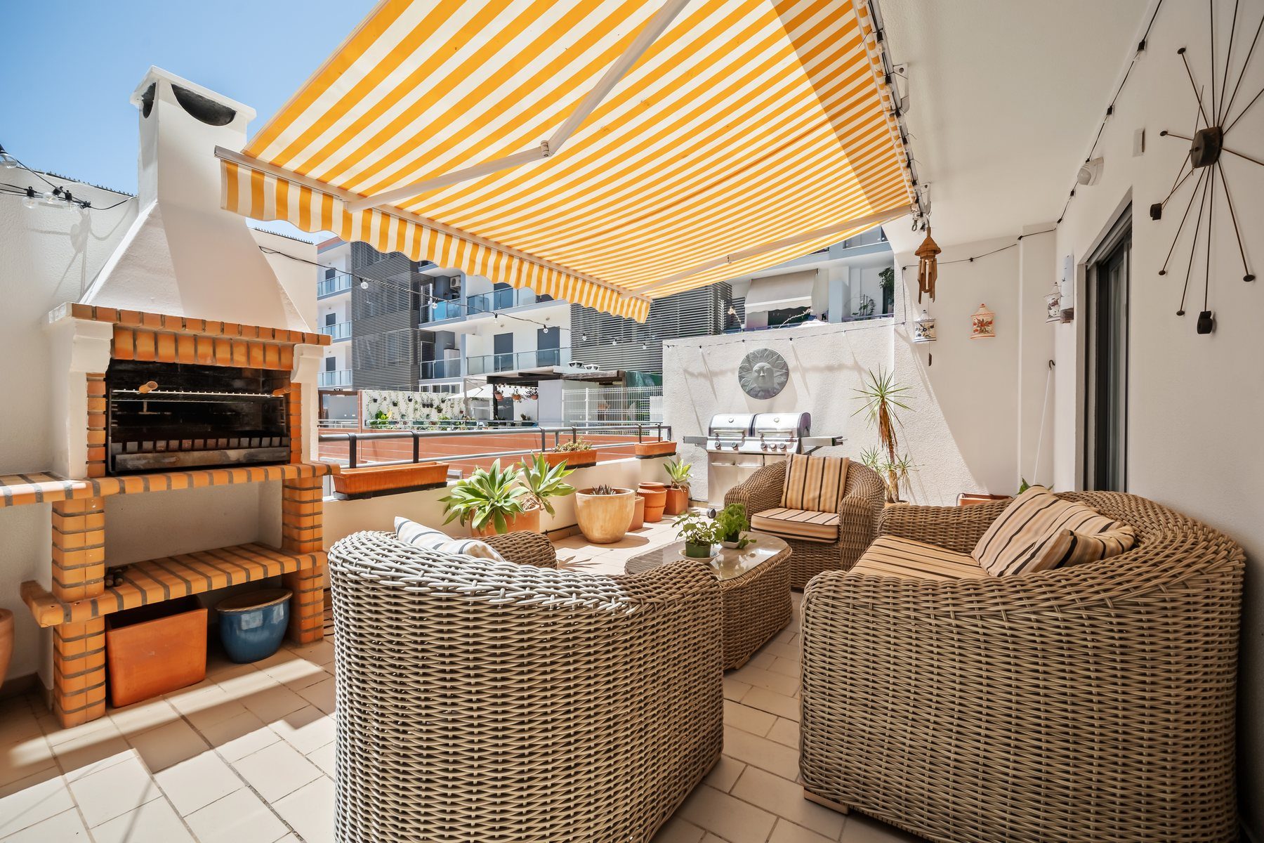 Colinas da Boavista, Tavira — private terrace of a three-bedroom apartment for sale