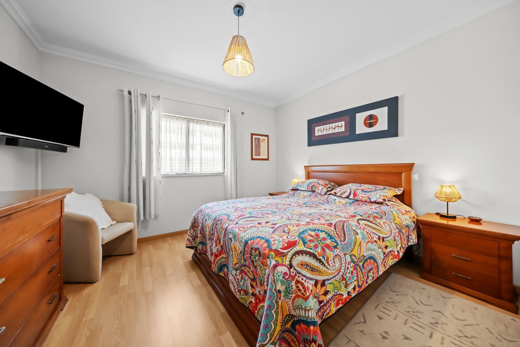 Colinas da Boavista, Tavira — master bedroom with built-in wardrobes